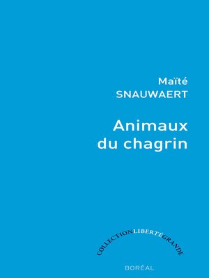 cover image of Animaux du chagrin